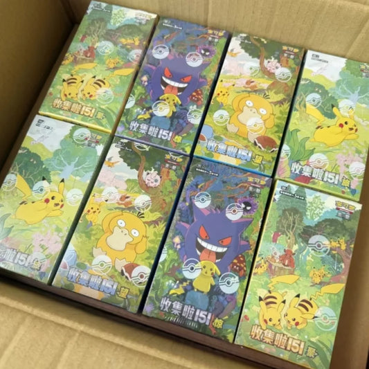 PTCG Simplified Pokémon Card Pokémon Chinese Zhu Zi Collected 151Change Series Card Ponyta Gengar Collectible Game Card Toy CGS