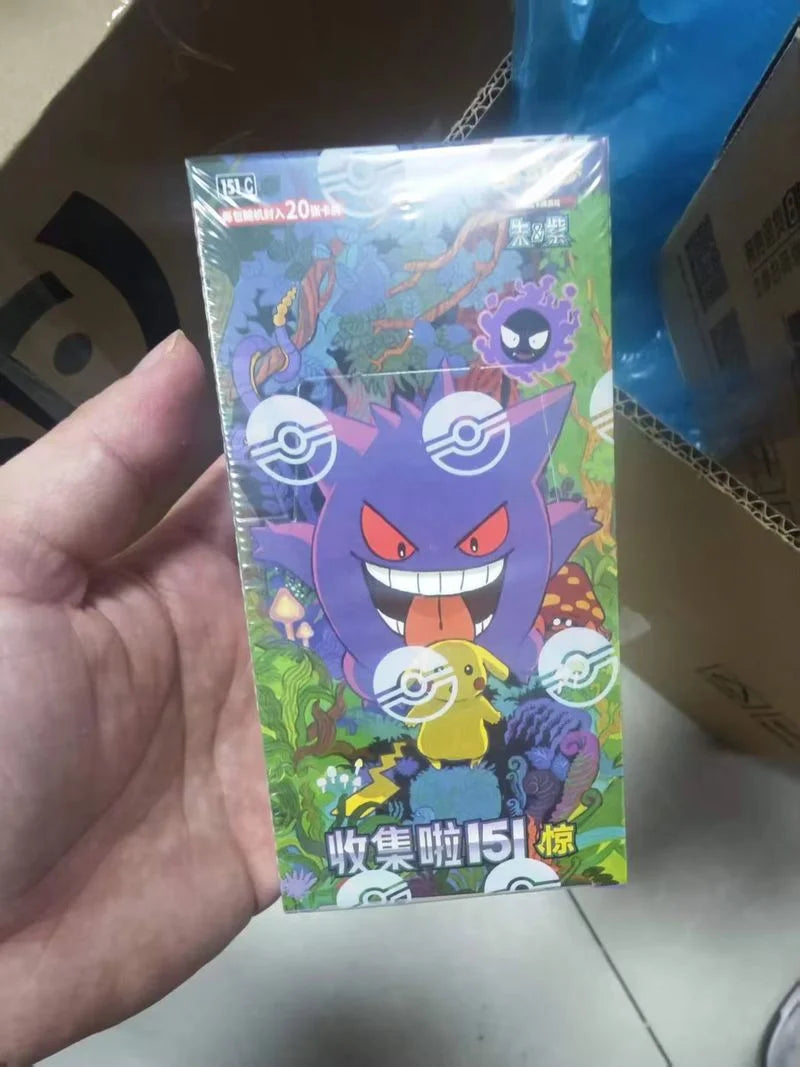 In Stock Pokemon Card Collect 151 Slim Fat Booster Box Simplified Chinese Ptcg Card Collection Christmas Toys Gifts CGS